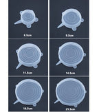 Set de 6 Tapas de Silicona Reutilizables - additional image 2