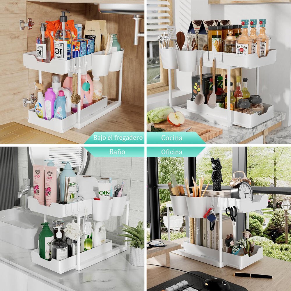 Organizador estantería deslizante multiusos