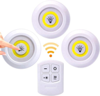 Pack de 3 luces LED inalámbricas con mando a distancia